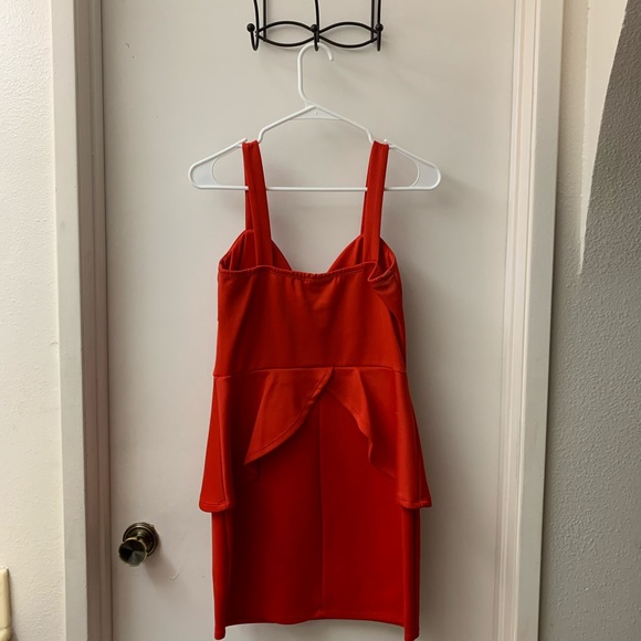 Charlotte Russe red peplum dress - Picture 2 of 6